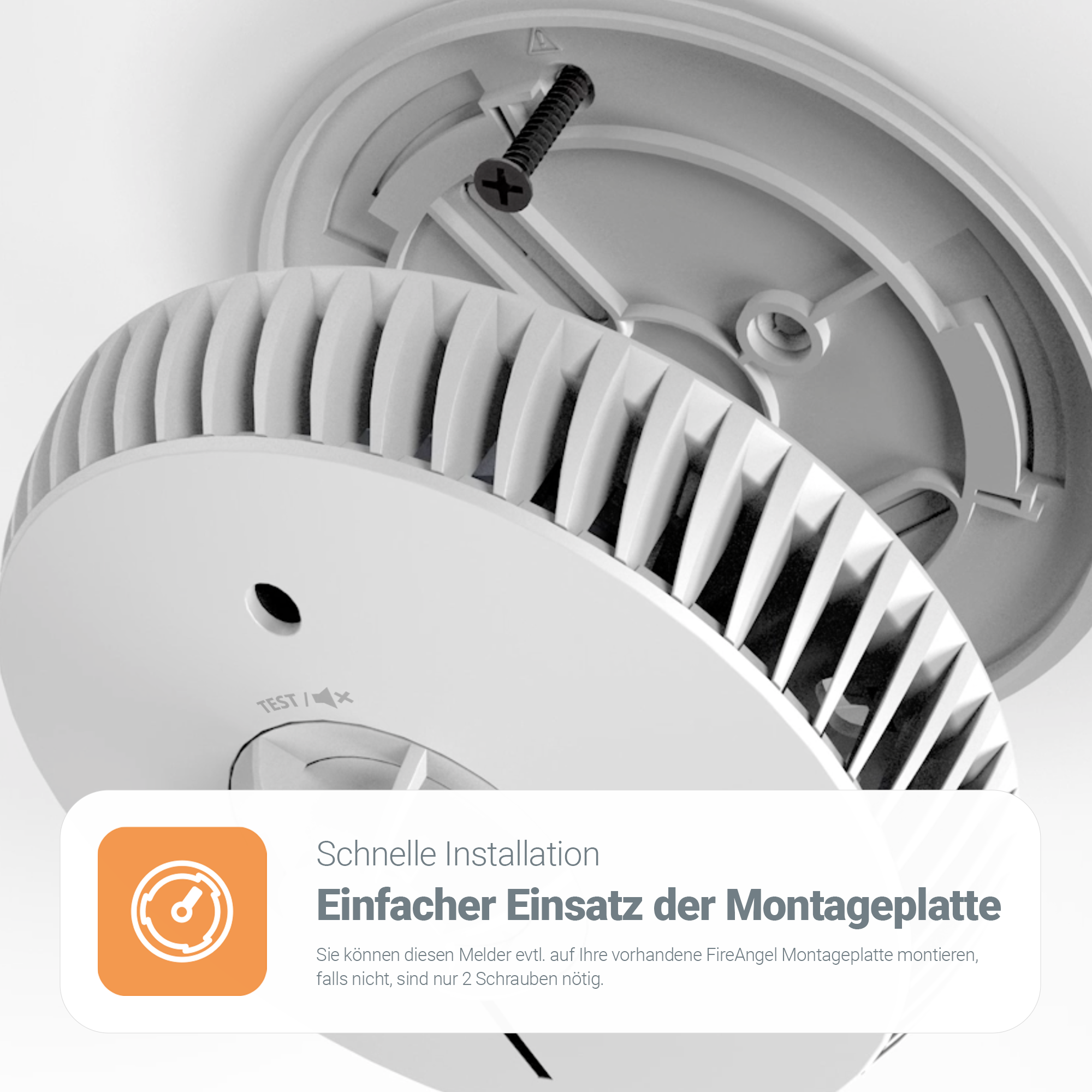FA-6215-INT Hitzewarnmelder, Austauschbare Batterie