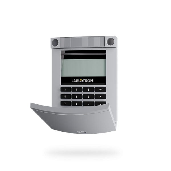 JA-114E-GR Buszugangsmodul mit Display, Tastatur und RFID - grau