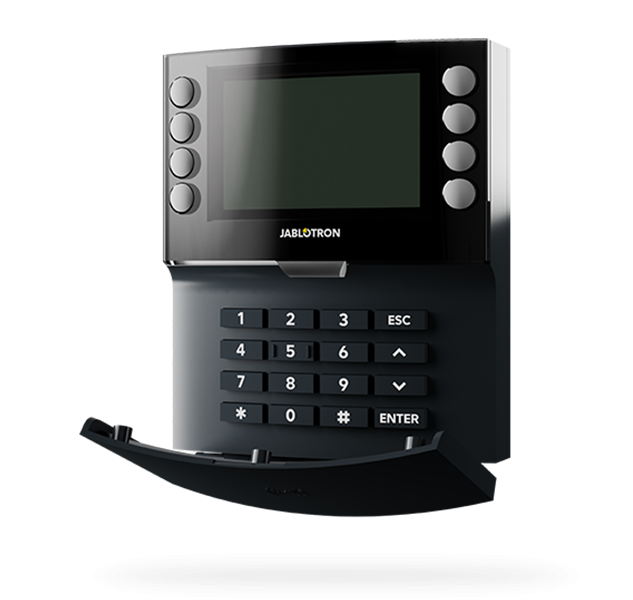 JA-115E-AN Bus Viersegmenttastatur mit Display und RFID-Leser - anthrazit JA-155E-AN Kabellose Viersegmenttastatur mit Display und RFID-Leser - anthrazit