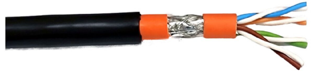 Cat.7 Innen-/Aussenkabel 1200MHz AWG23 S/FTP