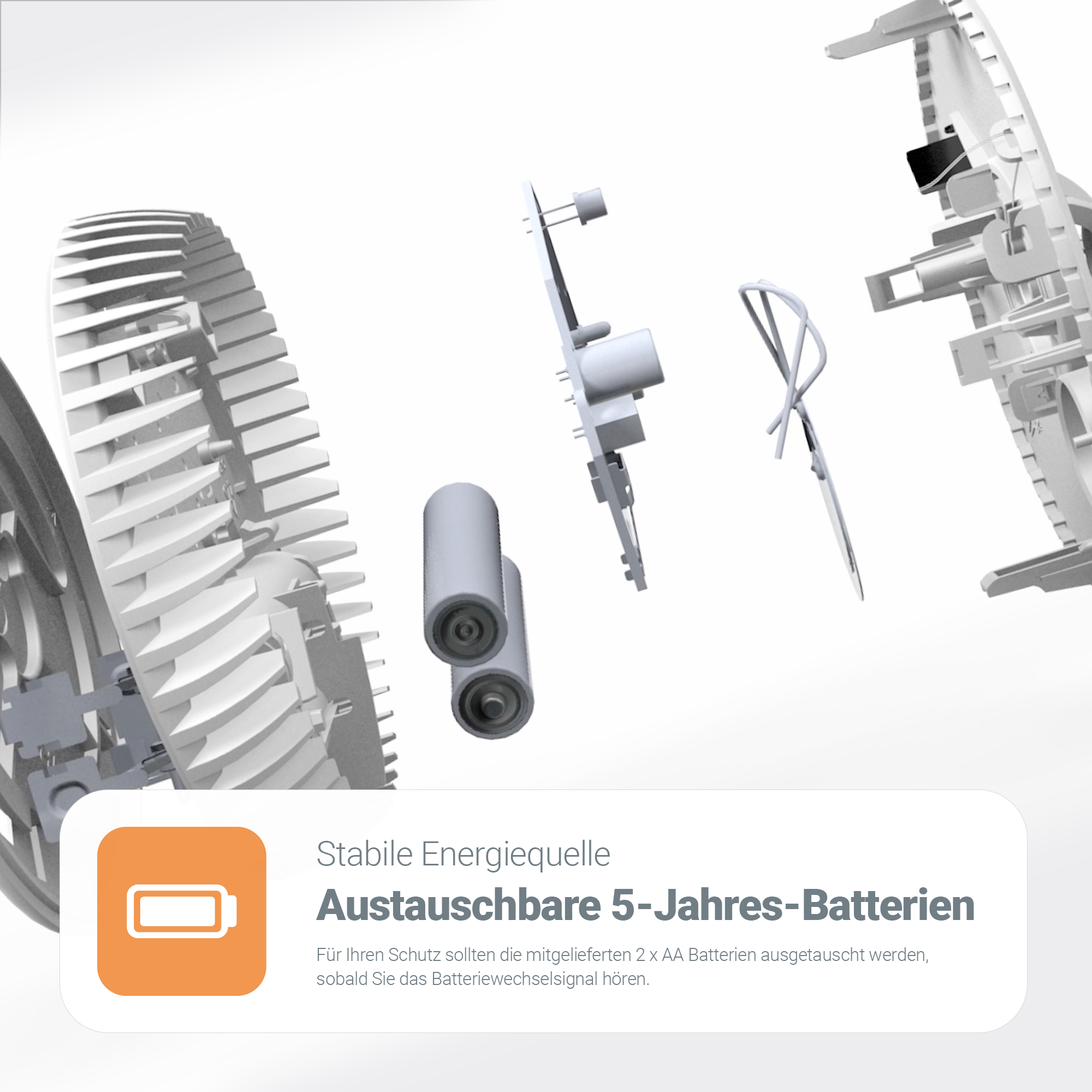 FA-6215-INT Hitzewarnmelder, Austauschbare Batterie