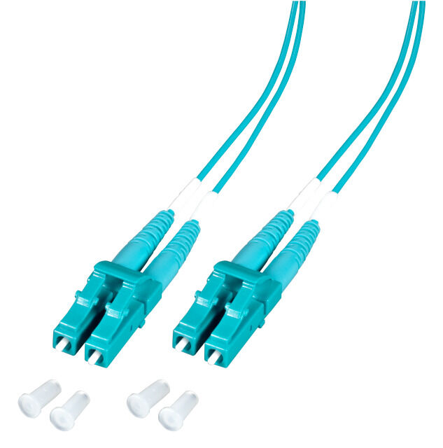 Duplex Patchkabel LC-LC OM3 2m LSZH 1,2mm aqua