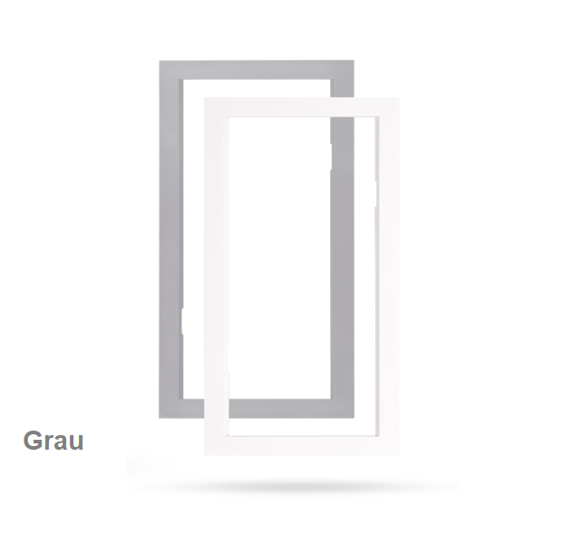 JA-193PL-F-M-G Abdeckrahmen grau