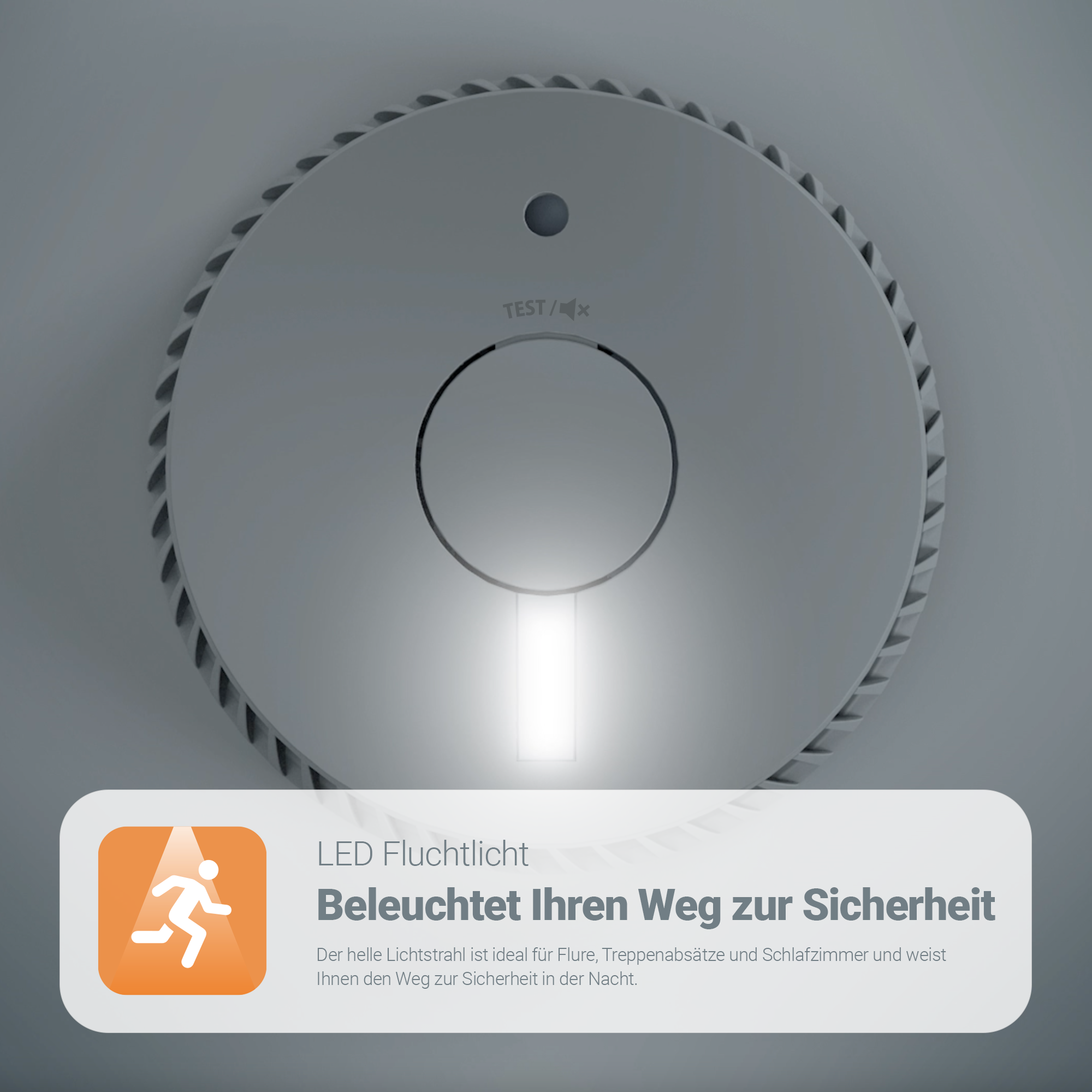 FA-6111-INT Optischer Rauchwarnmelder mit Fluchtlicht